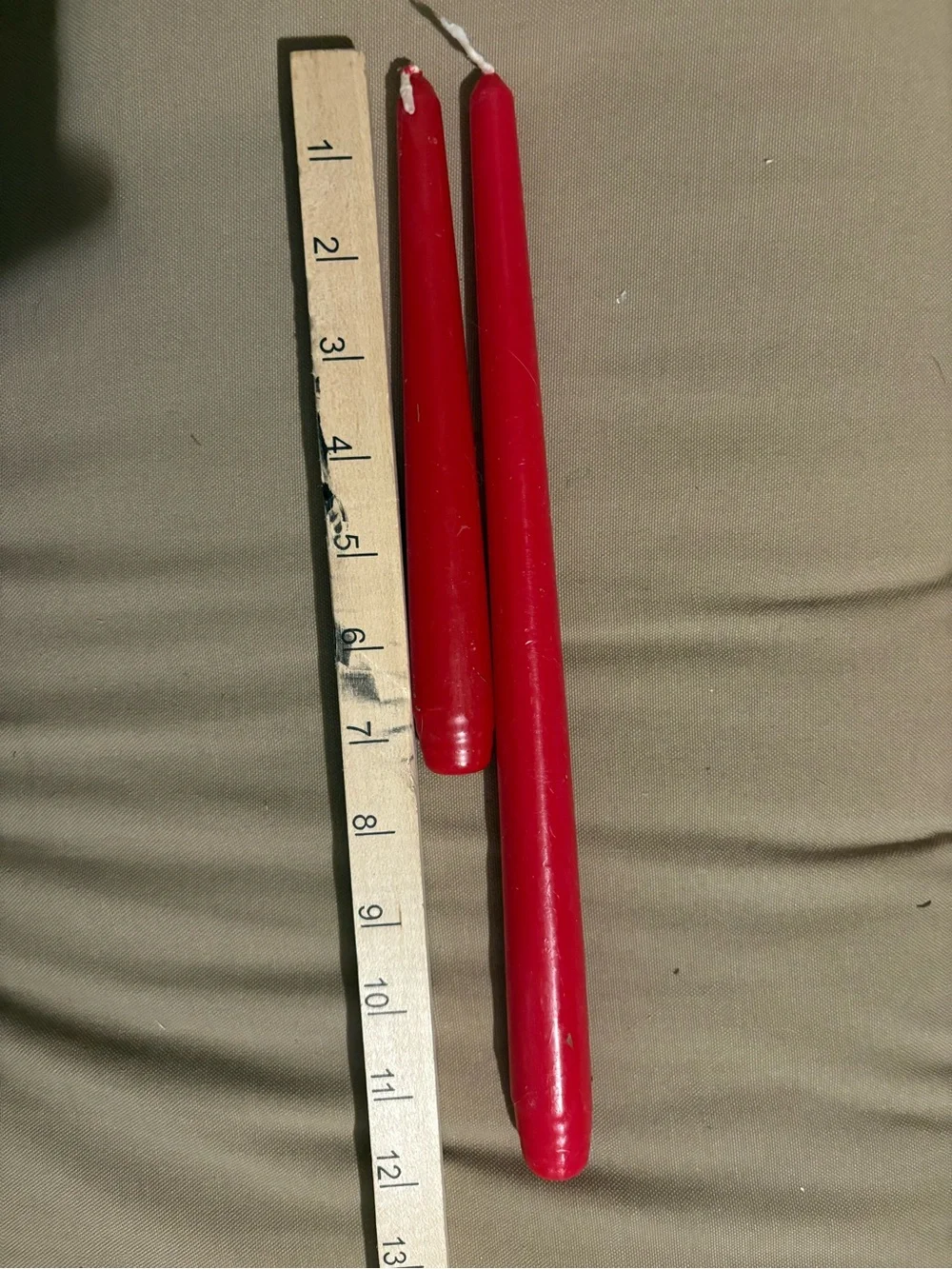 Red Taper Candles - Pack of 5 - see pictures